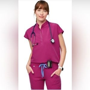 NWT Figs Rafaela scrub top XXS-limited edition color Raspberry Sorbet